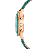 Reloj Octea Chrono, Correa de piel, Verde