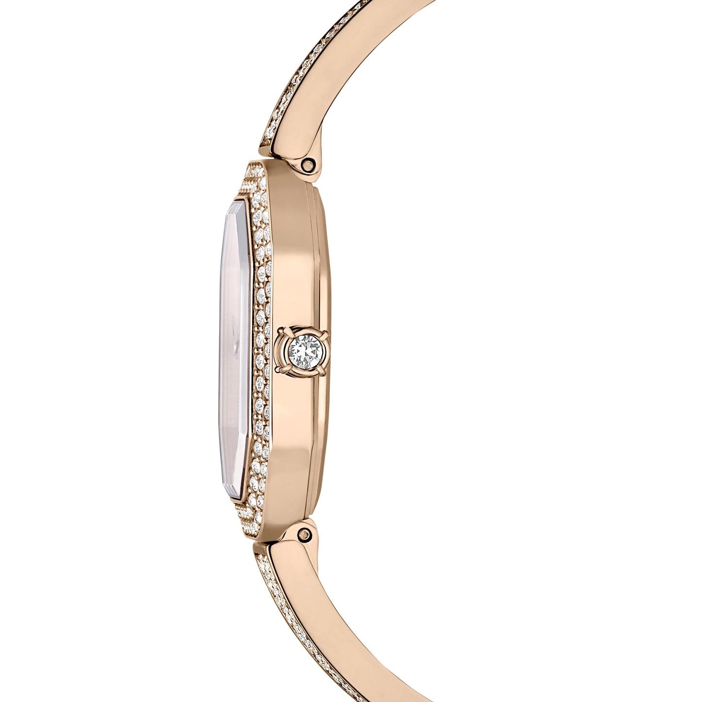 Reloj Dextera Bangle, Fabricado en Suiza, tono dorado, acabado tono oro champán