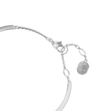 Brazalete Idyllia, Flor, Azul, Baño de rodio