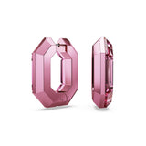 Pendientes de aro Lucent, Forma octagonal, Pequeños, Rosas