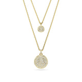 Colgante en capas Sublima, Blanco, Baño tono oro