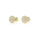 Pendientes de botón Sublima, Blancos, Baño tono oro