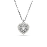 Colgante Hyperbola, Corazón, Blanco, Baño de rodio