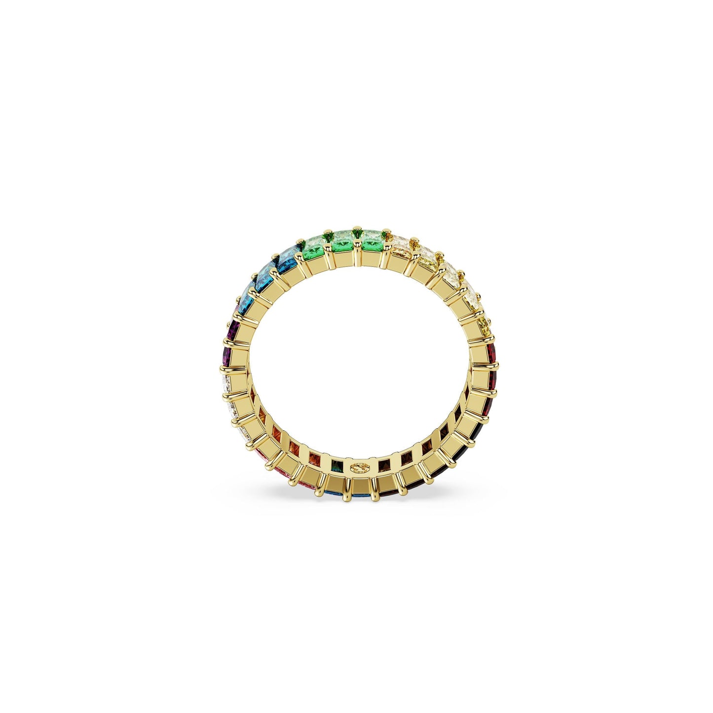 Anillo Matrix, Talla baguette, Multicolor, Baño tono oro