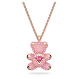 Colgante Teddy Oso, Rosa, Baño tono oro rosa