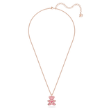 Colgante Teddy Oso, Rosa, Baño tono oro rosa