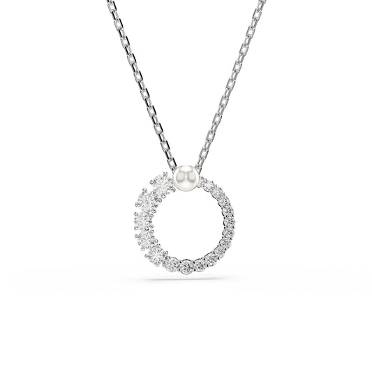 Colgante Matrix, Crystal Pearl, Baño de rodio