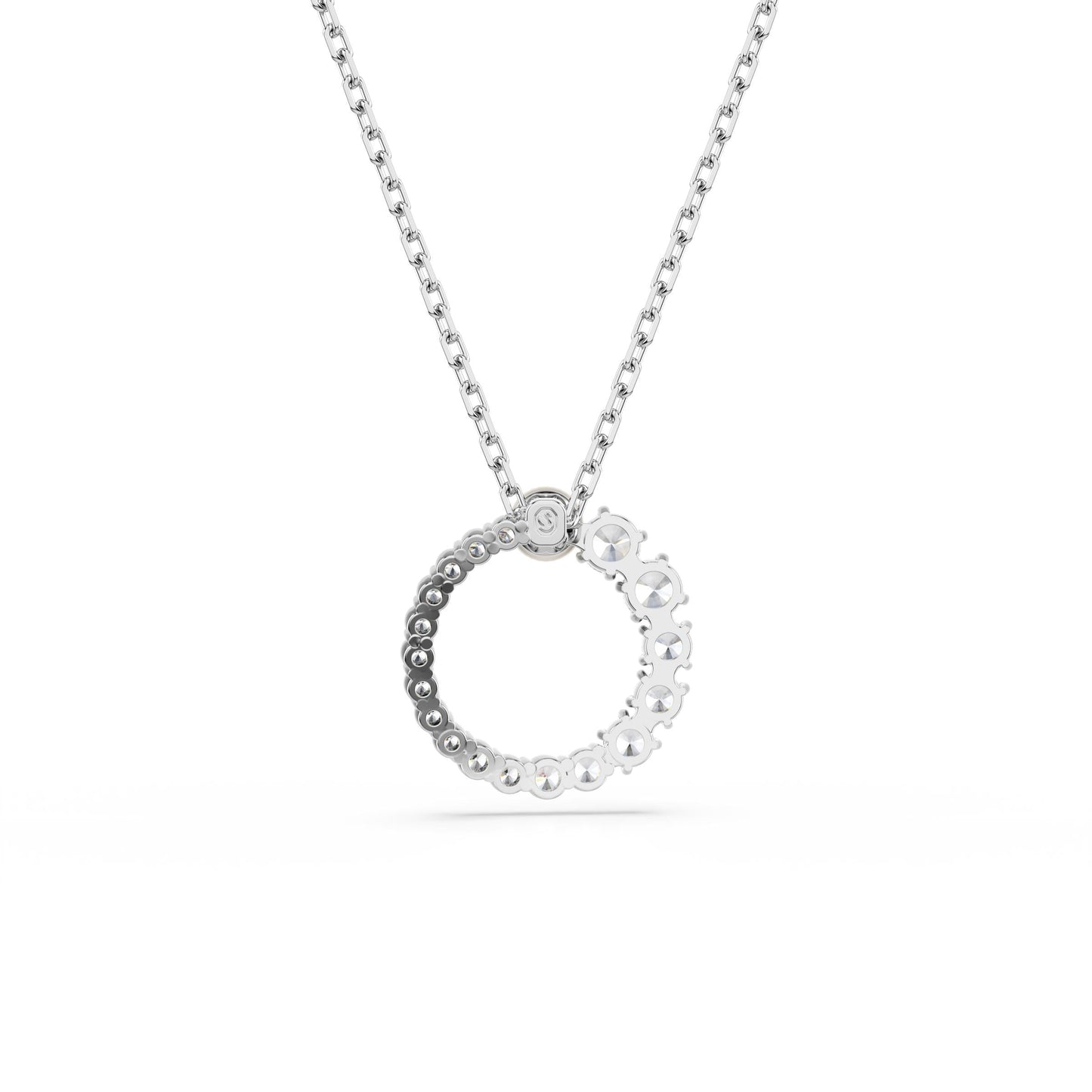 Colgante Matrix, Crystal Pearl, Baño de rodio