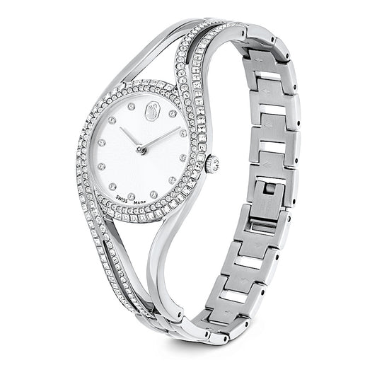 Reloj con brazalete Hyperbola, Fabricado en Suiza, Tono plateado, Acero inoxidable