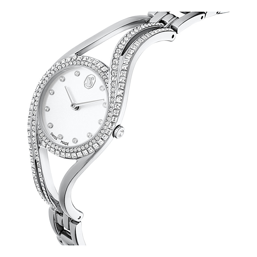 Reloj con brazalete Hyperbola, Fabricado en Suiza, Tono plateado, Acero inoxidable