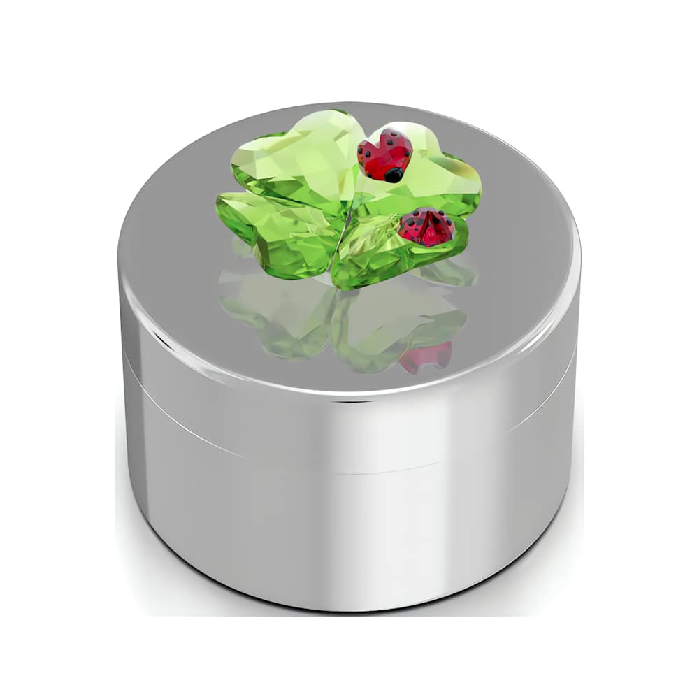 Idyllia Caja decorativa Trébol y Mariquita