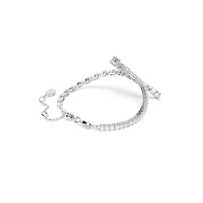 Pulsera Matrix, Tallas mixtas, Blanca, Baño de rodio