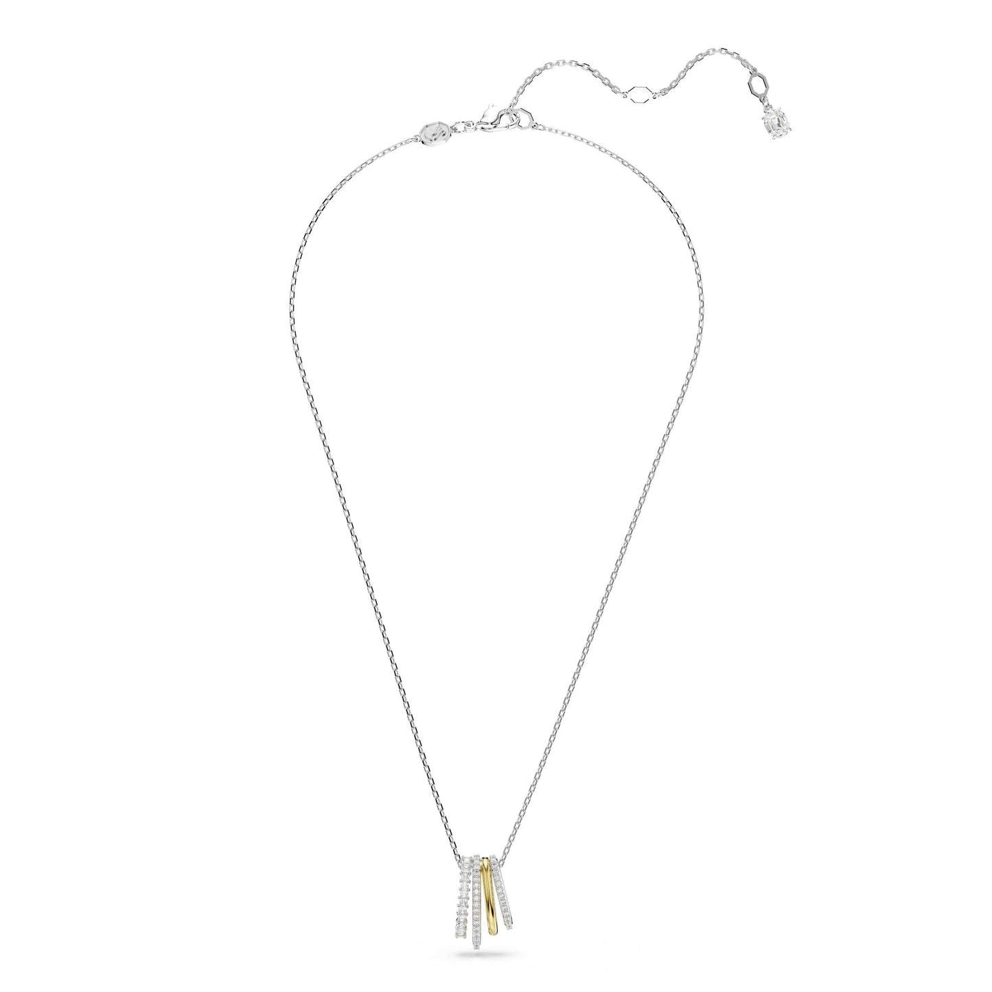Colgante Hyperbola, Tallas mixtas, Blanco, Combinación de acabados metálicos