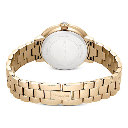 Reloj, Fabricado en Suiza, Brazalete de metal, Tono dorado, Acabado tono oro champán