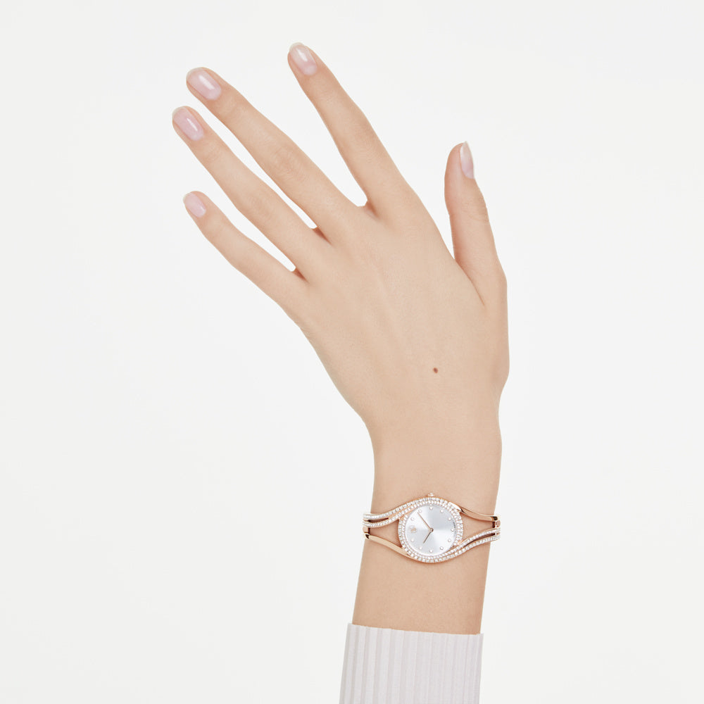 Reloj con brazalete Hyperbola, Fabricado en Suiza, Tono oro rosa, Acabado tono oro rosa