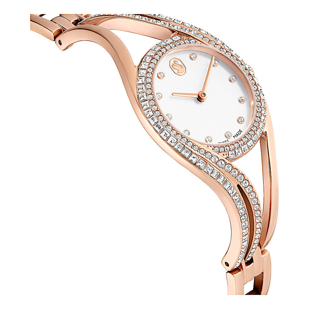 Reloj con brazalete Hyperbola, Fabricado en Suiza, Tono oro rosa, Acabado tono oro rosa