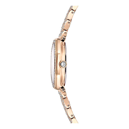 Reloj Dextera Octagon, Fabricado en Suiza, Brazalete de metal, Tono dorado, Acabado tono oro rosa