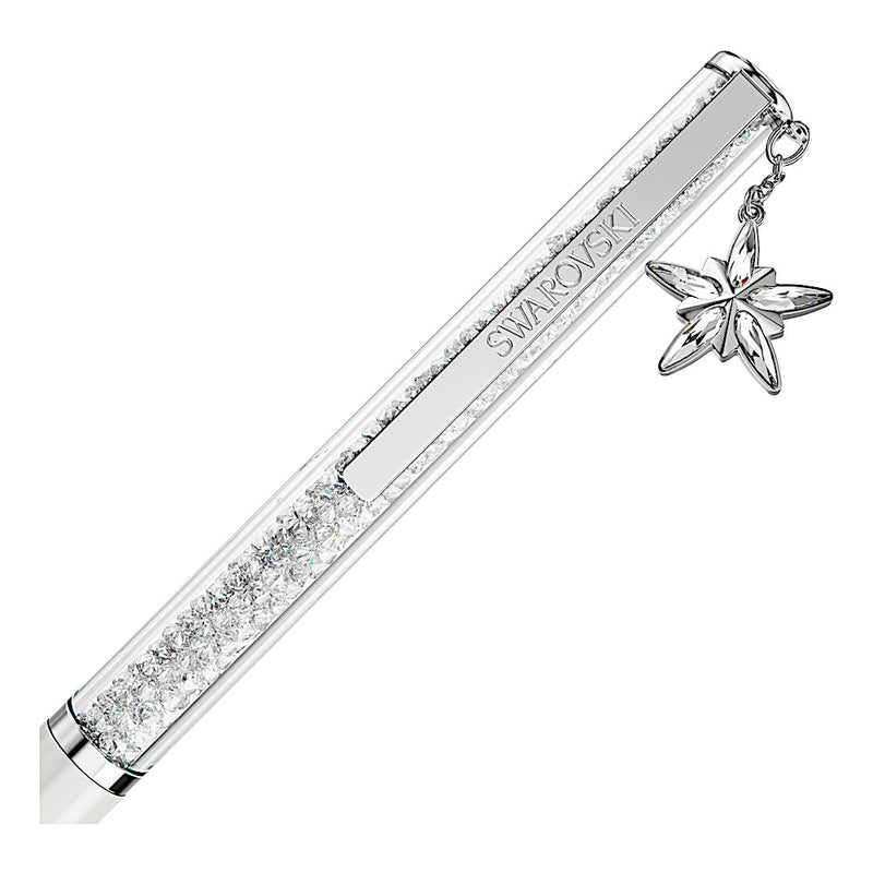 Bolígrafo Crystalline Silk, Blanco, Lacado blanco, cromado