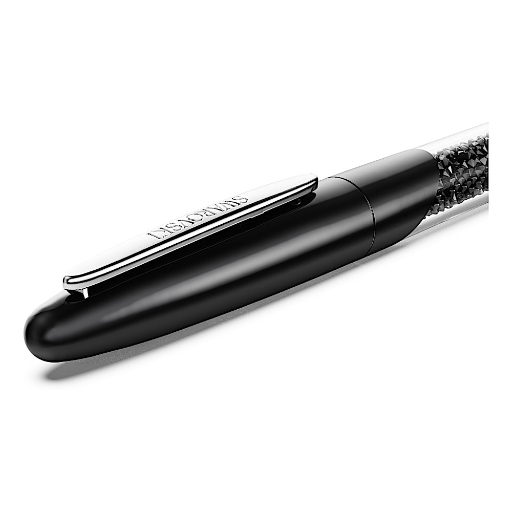 Bolígrafo Rollerball Crystalline Nova, Negro, Cromado