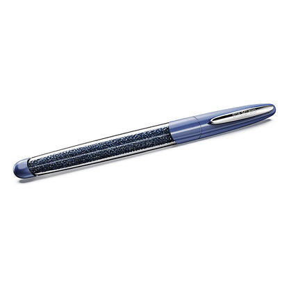 Bolígrafo Rollerball Crystalline Nova, Azul, Cromado