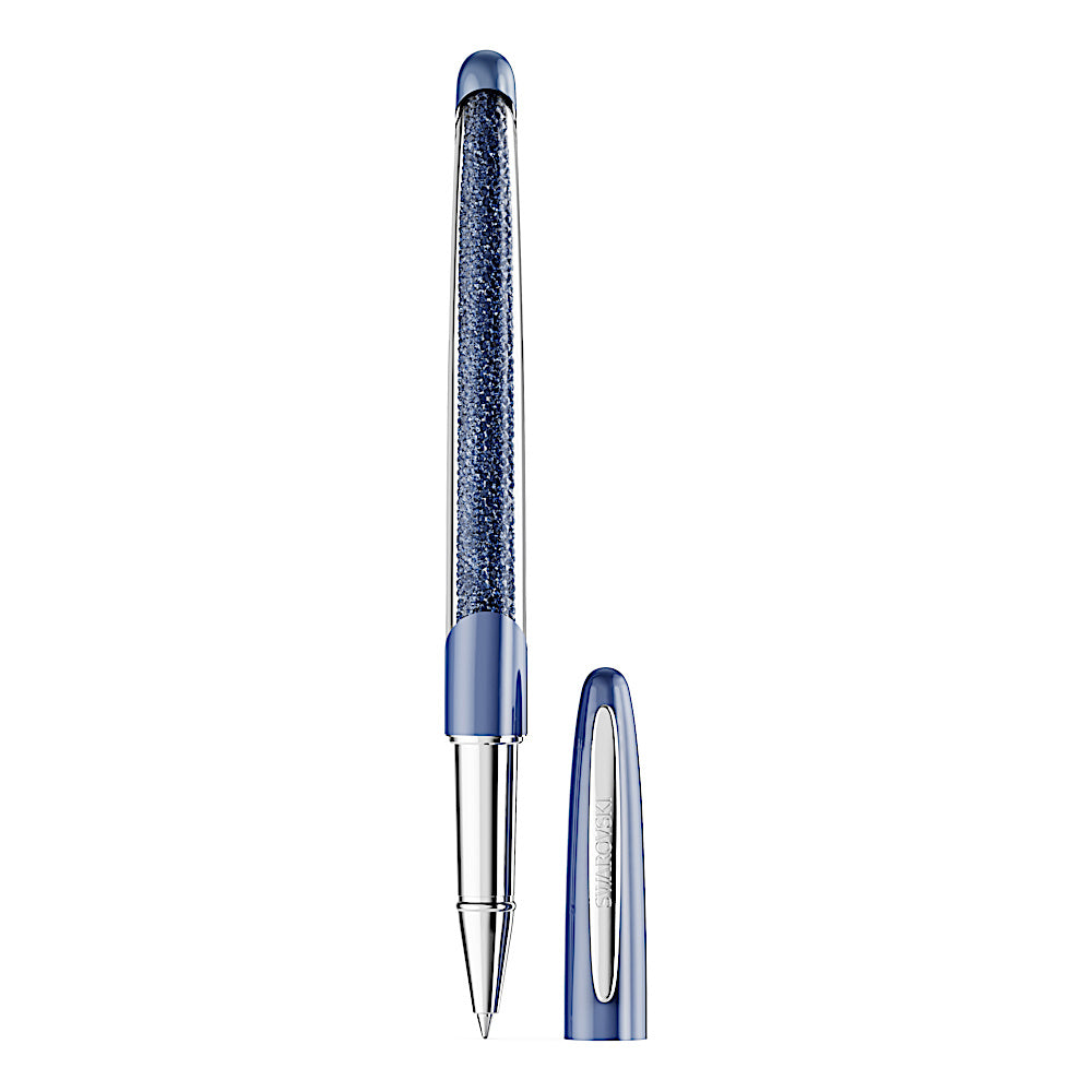 Bolígrafo Rollerball Crystalline Nova, Azul, Cromado