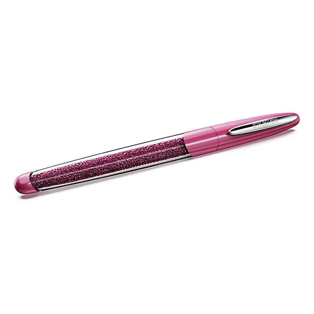 Bolígrafo Rollerball Crystalline Nova, Rosa, Cromado