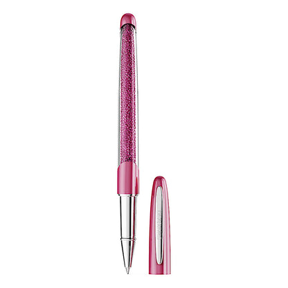 Bolígrafo Rollerball Crystalline Nova, Rosa, Cromado