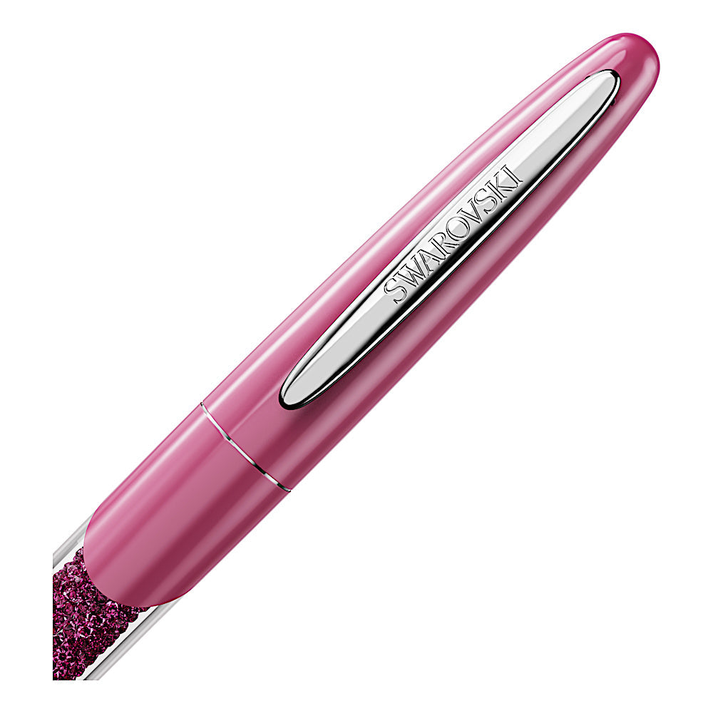 Bolígrafo Rollerball Crystalline Nova, Rosa, Cromado