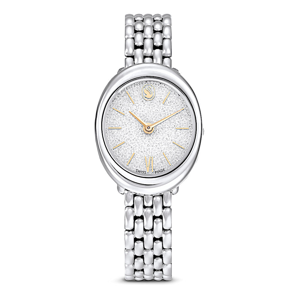 Reloj Imber, Fabricado en Suiza, Brazalete de metal, Tono plateado, Acero inoxidable