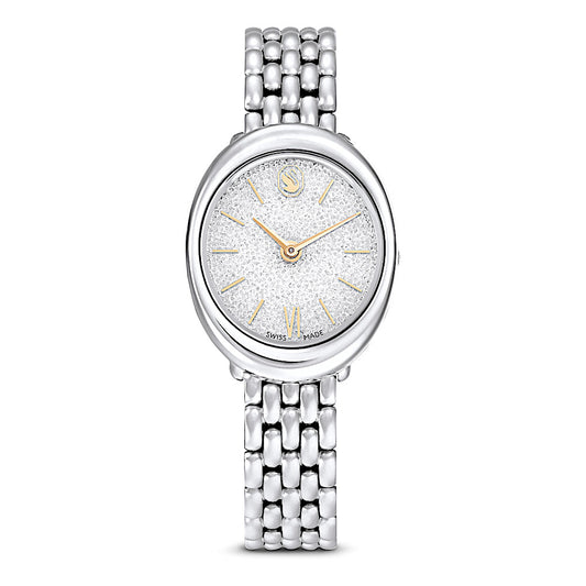 Reloj Imber, Fabricado en Suiza, Brazalete de metal, Tono plateado, Acero inoxidable