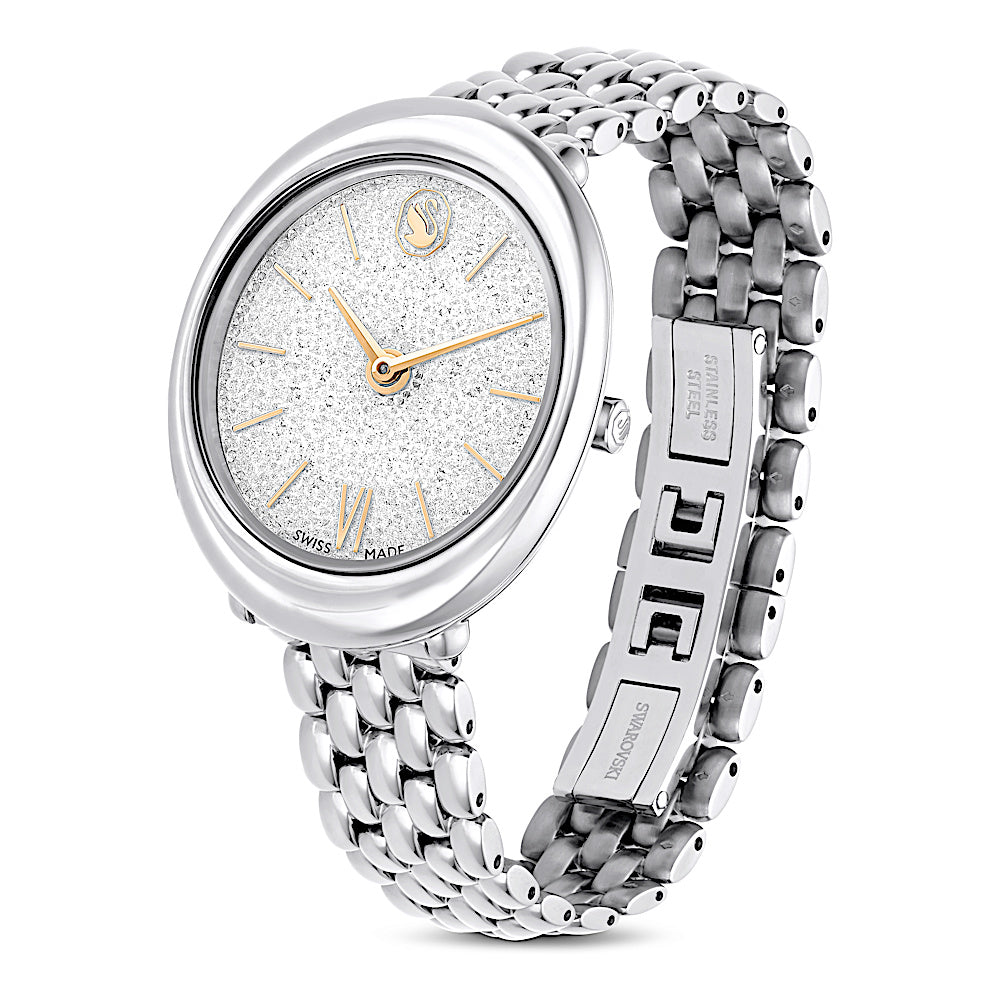 Reloj Imber, Fabricado en Suiza, Brazalete de metal, Tono plateado, Acero inoxidable