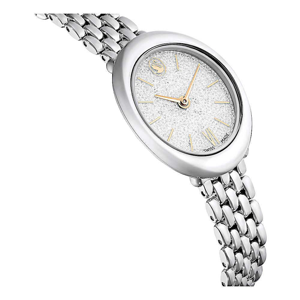 Reloj Imber, Fabricado en Suiza, Brazalete de metal, Tono plateado, Acero inoxidable