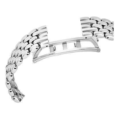 Reloj Imber, Fabricado en Suiza, Brazalete de metal, Tono plateado, Acero inoxidable