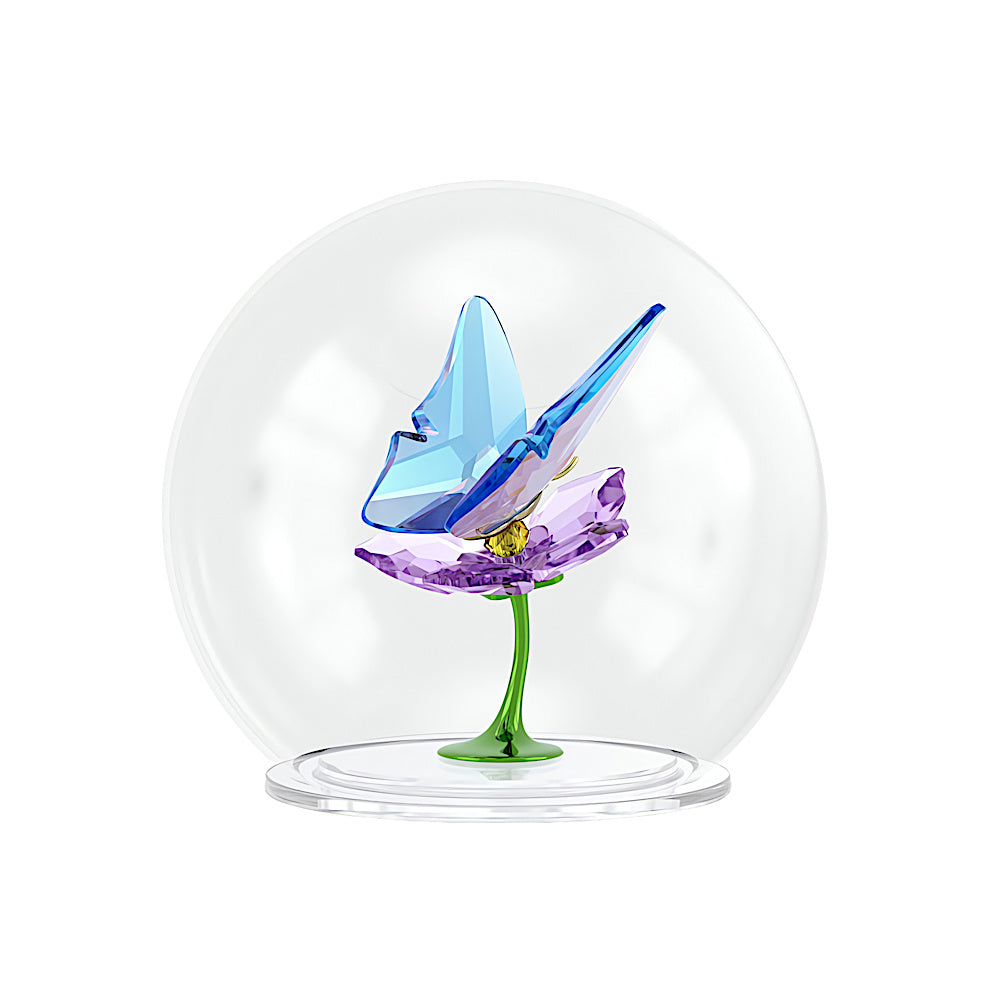 Idyllia Bola de cristal Mariposa y flor