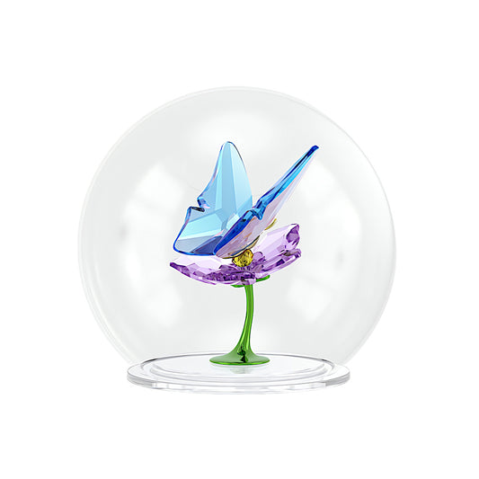 Idyllia Bola de cristal Mariposa y flor