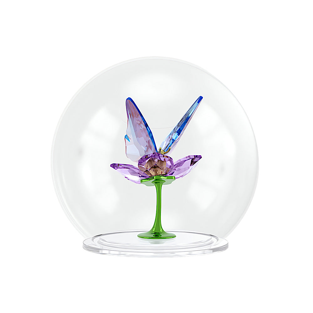 Idyllia Bola de cristal Mariposa y flor