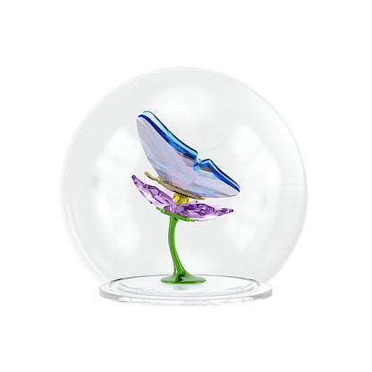 Idyllia Bola de cristal Mariposa y flor