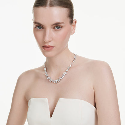 Collar Constella, Talla redonda, Blanco, Baño de rodio
