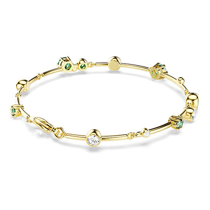 Pulsera Constella, Tallas mixtas, Verde, Baño tono oro