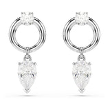 Pendientes Mesmera, Tallas mixtas, Blancos, Baño de rodio