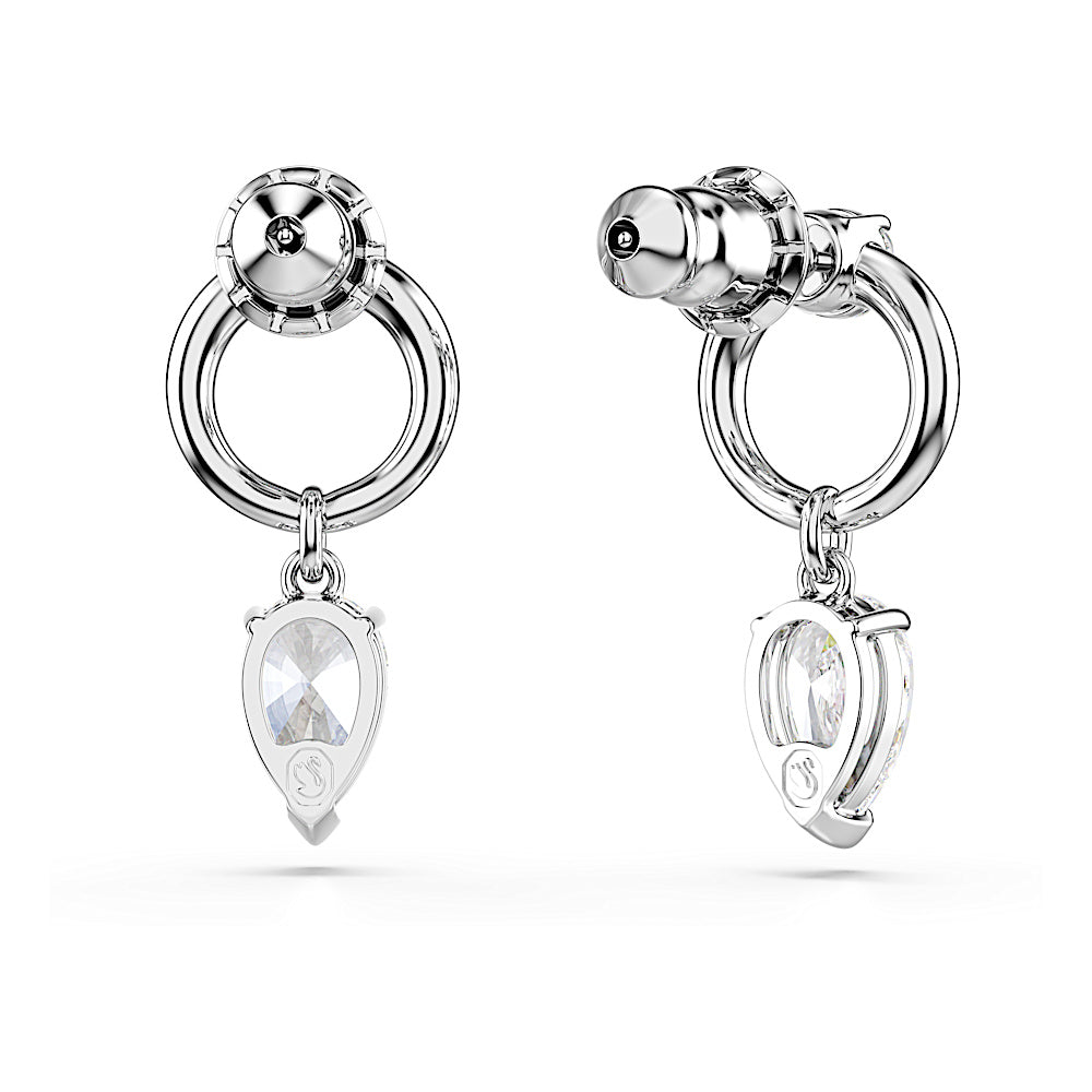 Pendientes Mesmera, Tallas mixtas, Blancos, Baño de rodio