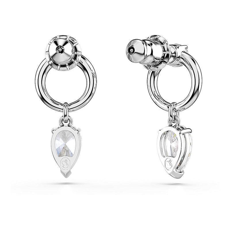 Pendientes Mesmera, Tallas mixtas, Blancos, Baño de rodio