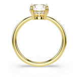 Anillo de cóctel Stilla Attract, Talla redonda, Blanco, Baño tono oro