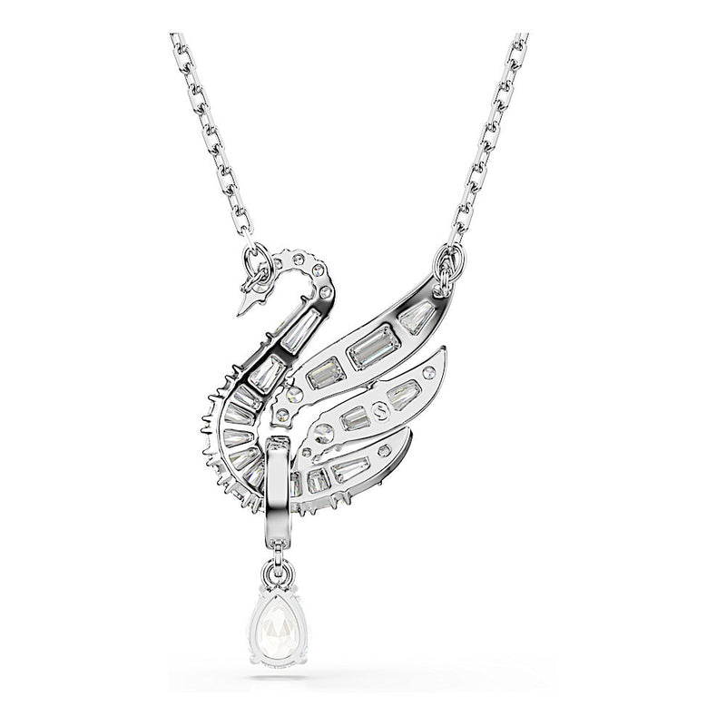 Colgante Swan Vienna, Cisne, Blanco, Baño de rodio
