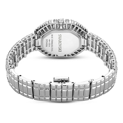 Reloj Matrix Octagon, Talla baguette, Brazalete de metal, Tono plateado, Acero inoxidable