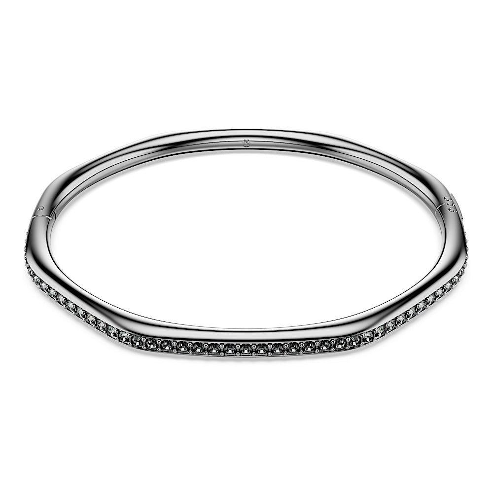 Brazalete Dextera, Forma octagonal, Talla redonda, Blanco, Baño de rutenio