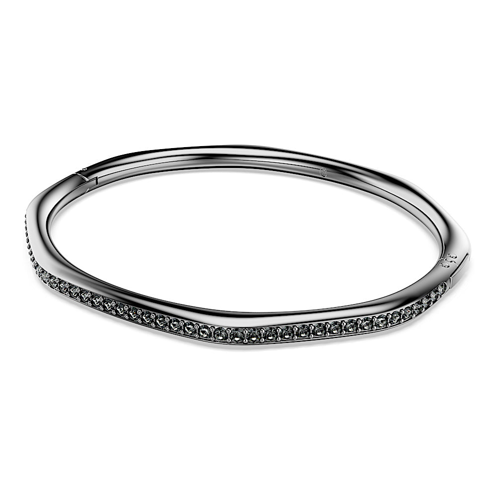 Brazalete Dextera, Forma octagonal, Talla redonda, Blanco, Baño de rutenio