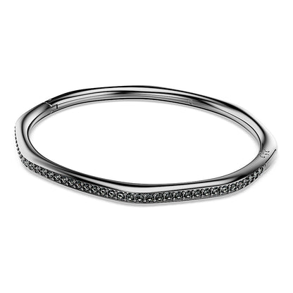 Brazalete Dextera, Forma octagonal, Talla redonda, Blanco, Baño de rutenio
