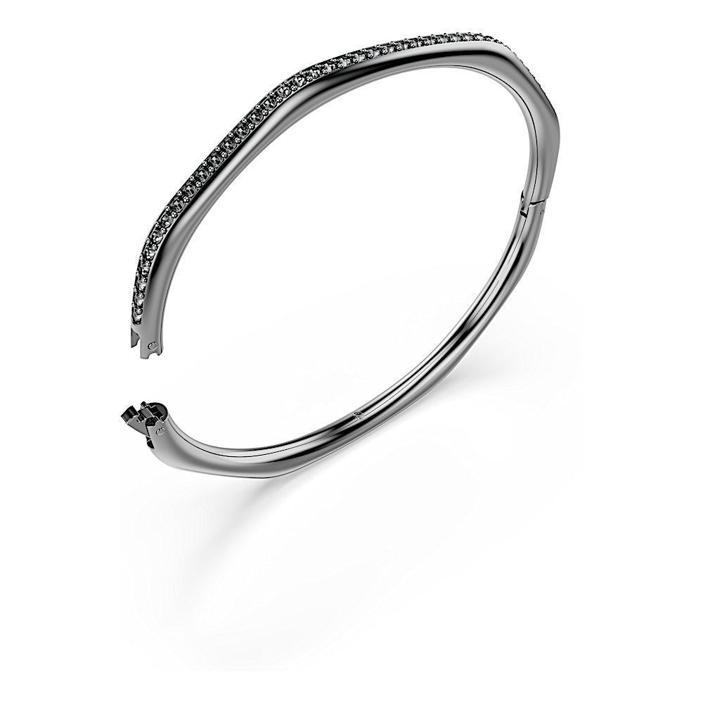 Brazalete Dextera, Forma octagonal, Talla redonda, Blanco, Baño de rutenio