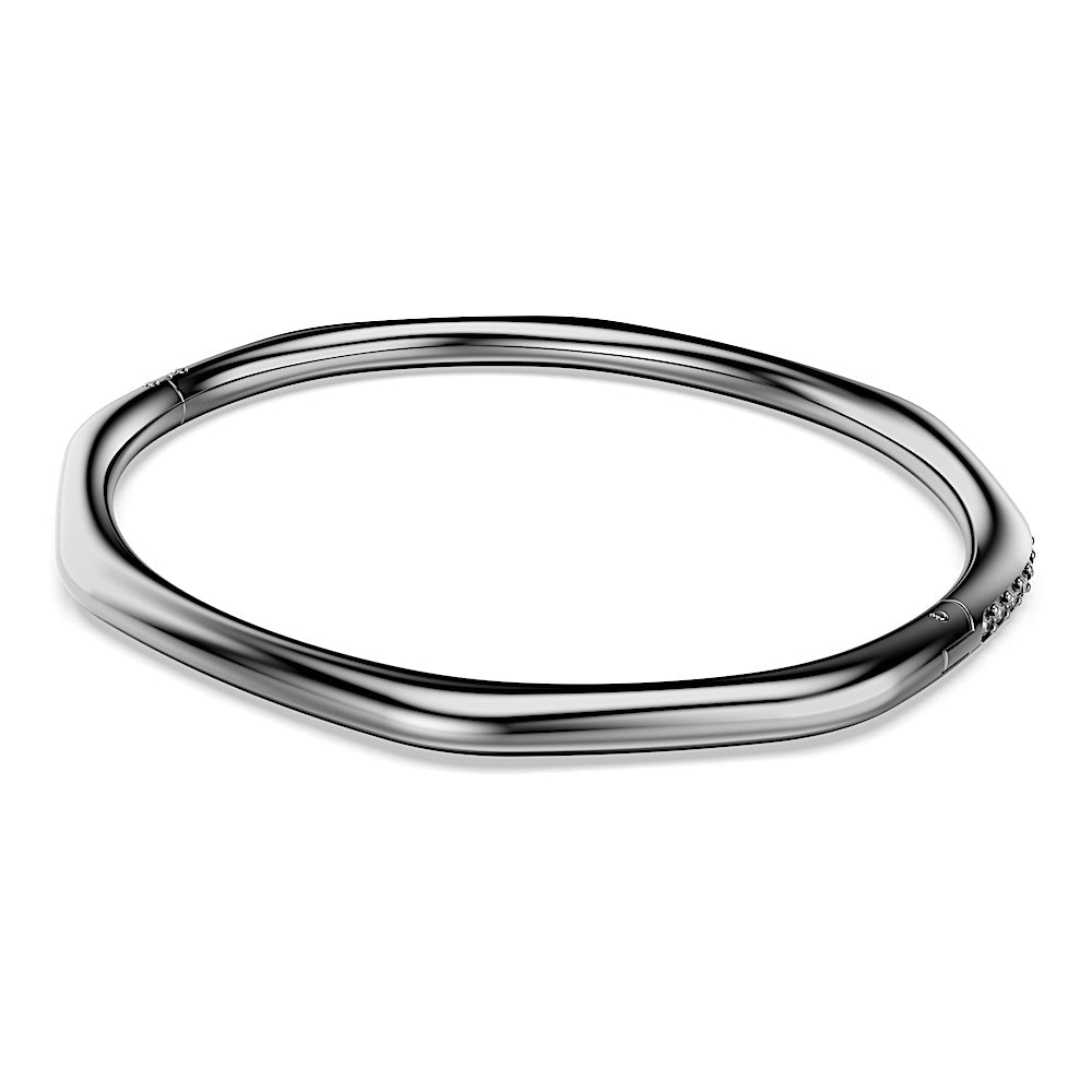 Brazalete Dextera, Forma octagonal, Talla redonda, Blanco, Baño de rutenio
